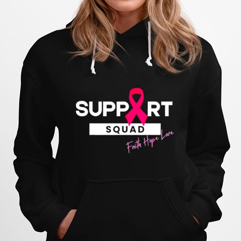 Breast Cancer Warrior Support Squad Breast Cancer Awareness Hoodie