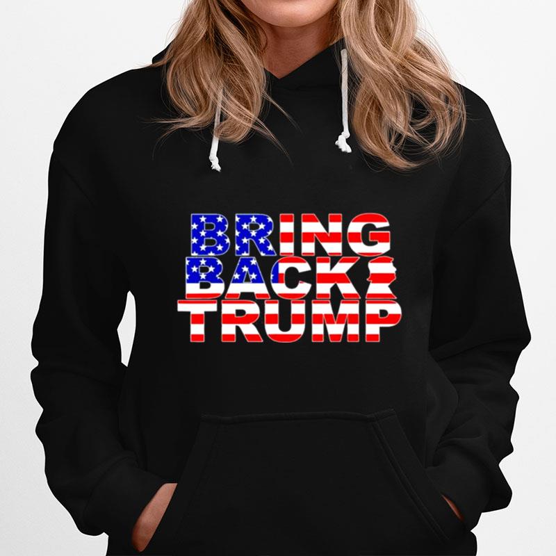 Bring Back Trump 2024 America Usa Flag Hoodie