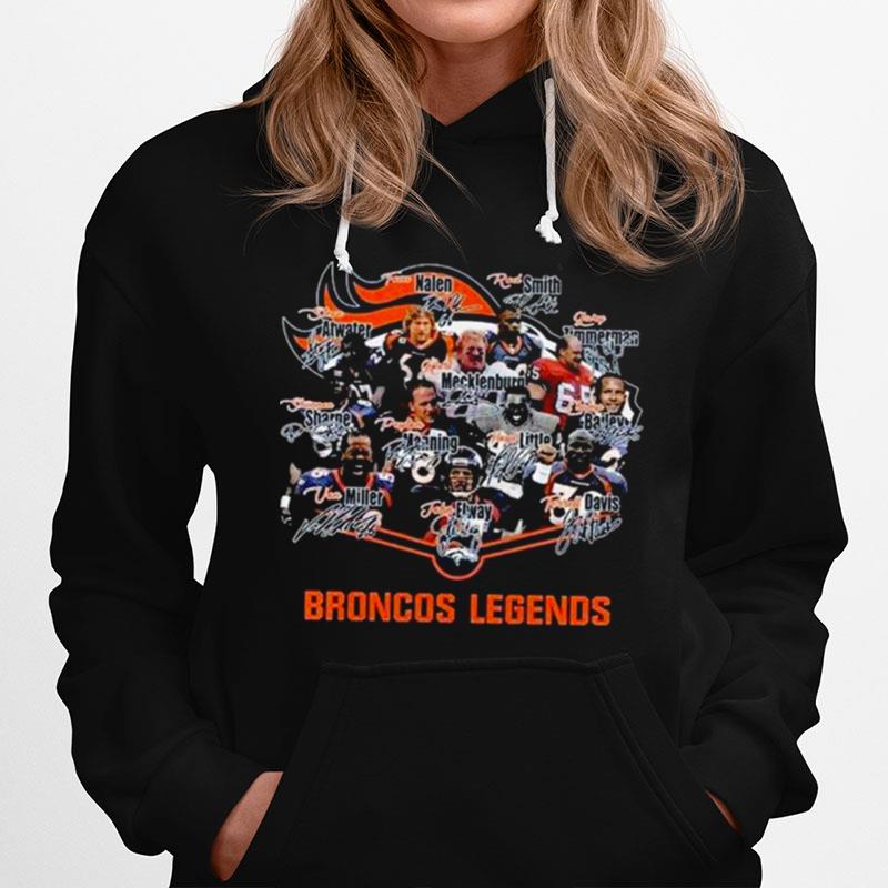 Broncos Legends Denver Broncos Signatures 2022 Hoodie