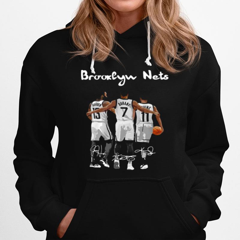 Brooklyn Nets Harden Durant And Irving Signature Hoodie