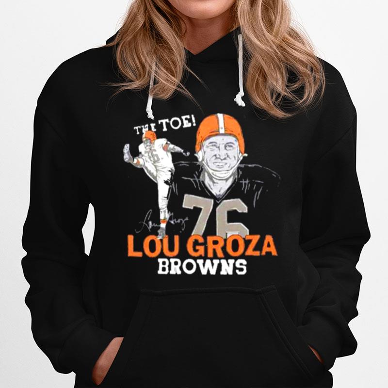 Browns Lou Groza Signature Hoodie