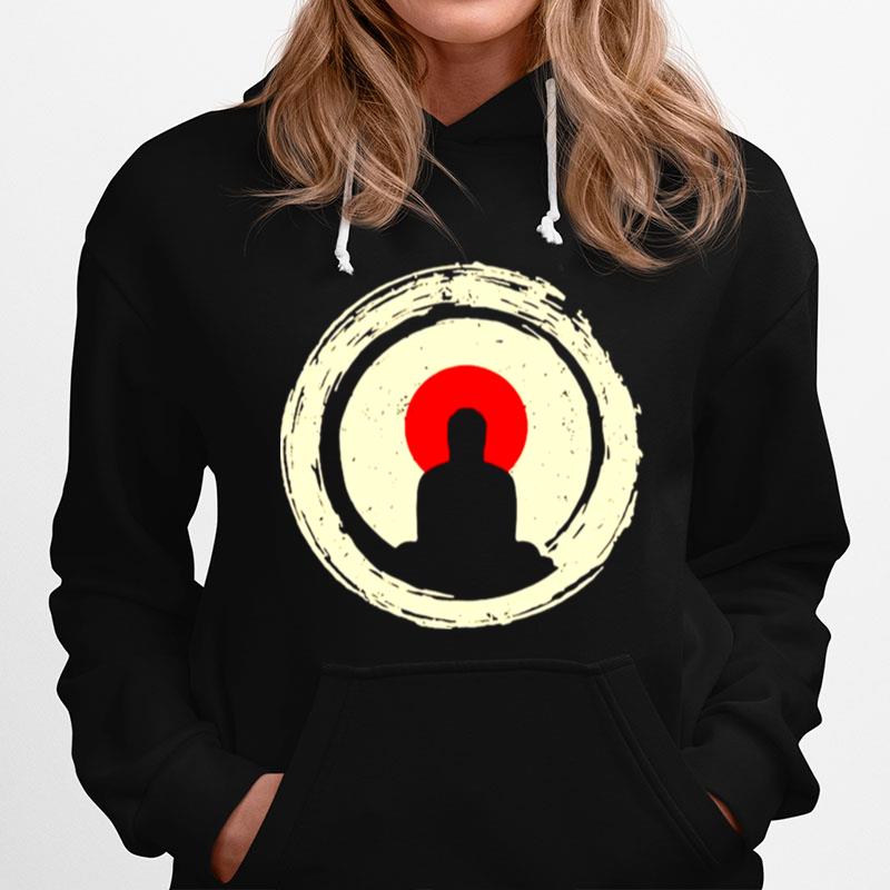 Buddha Meditation Enso Circle Buddhist Zen Hoodie