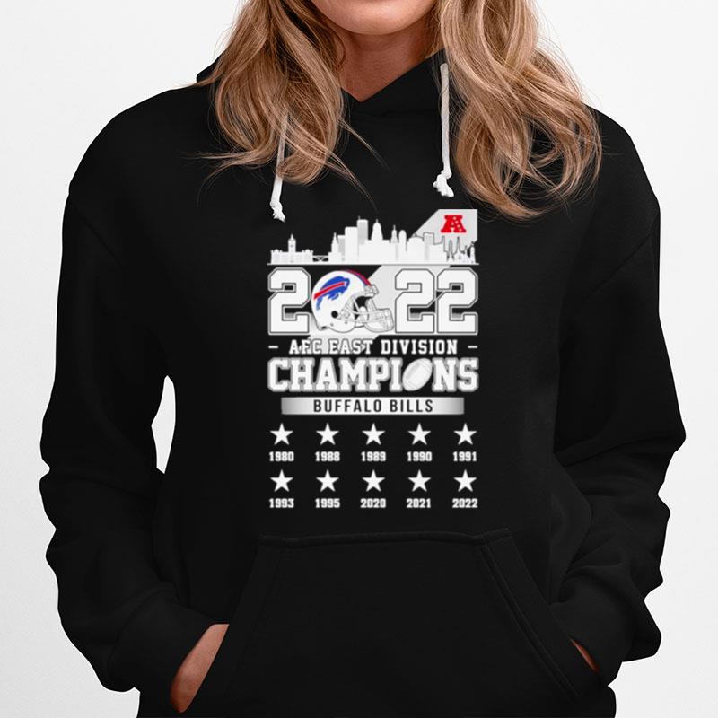 Buffalo Bills 2022 Afc East Division Champions 1980 2022 Hoodie