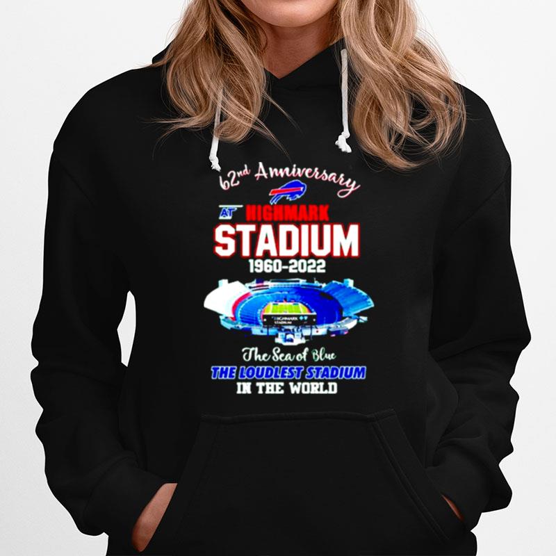Buffalo Bills 62Nd Anniversary Highmark Stadium 1960 2022 Hoodie