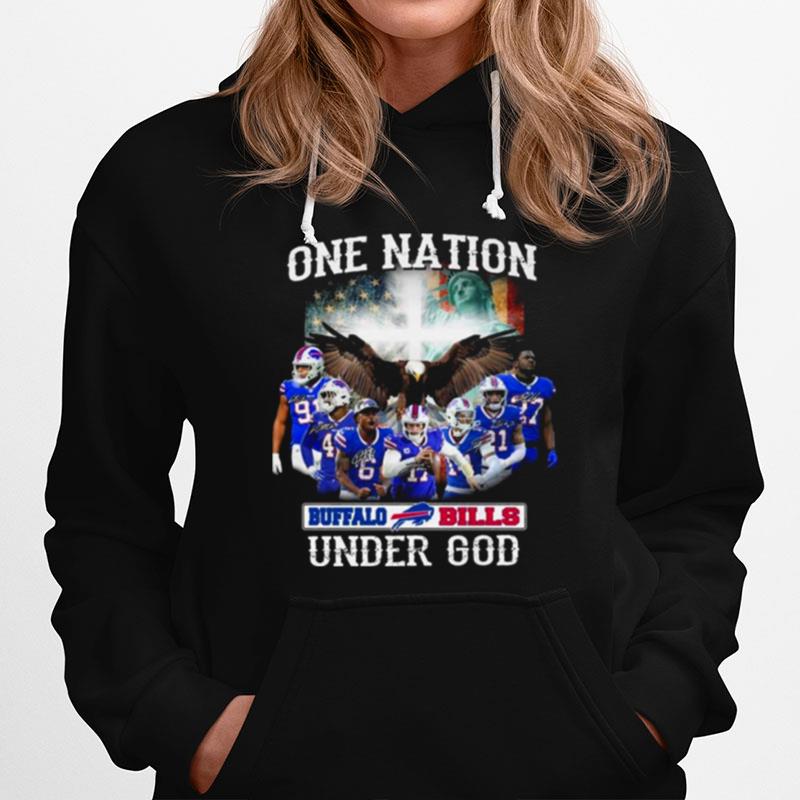 Buffalo Bills One Nation Under God Signatures Hoodie