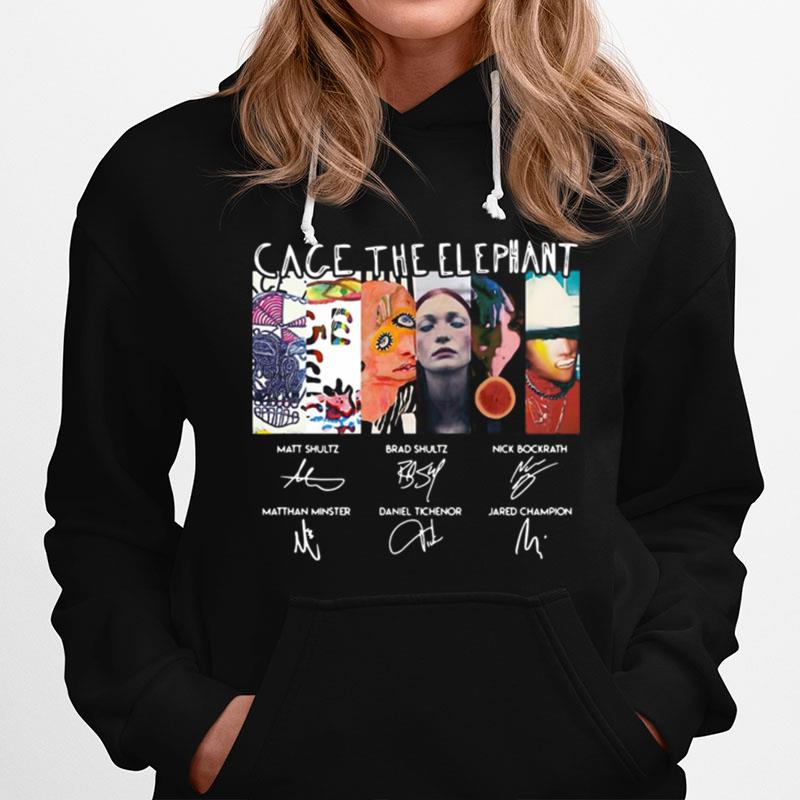 Cage The Elephant Signatures Hoodie