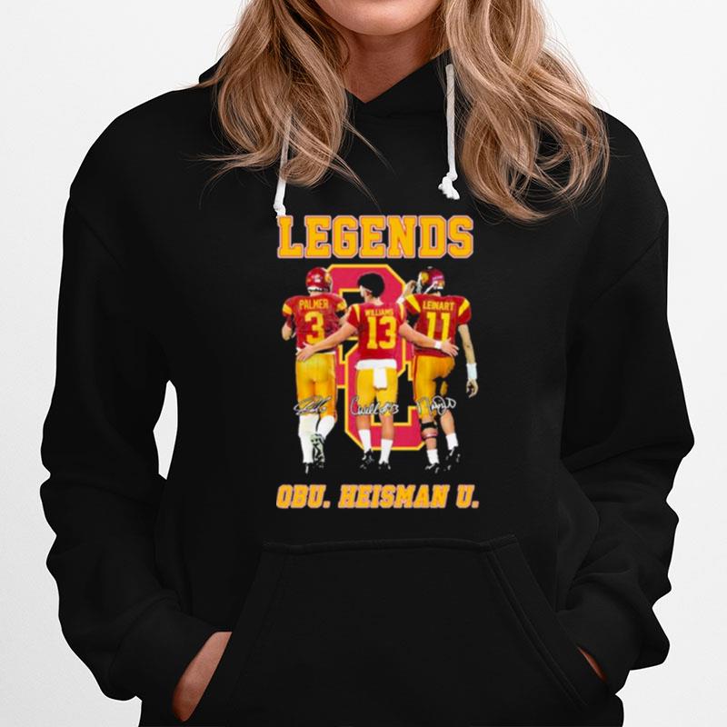 Caleb Williams Palmer And Leinart Usc Trojans Legend Qbu Heisman U Signatures Hoodie