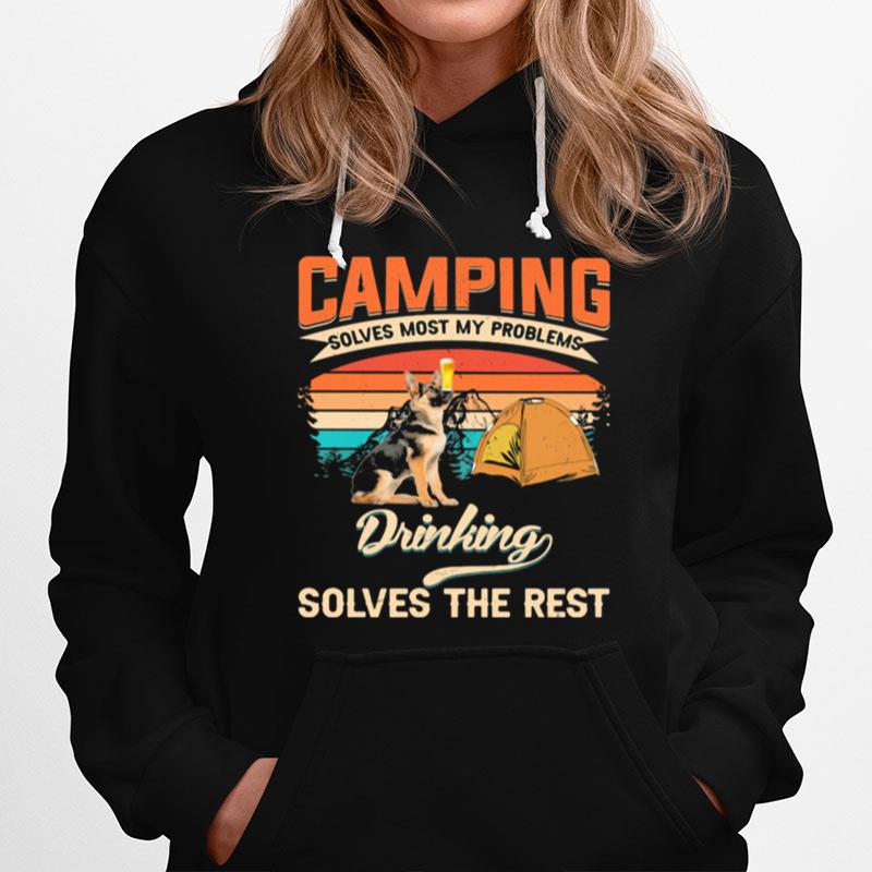 Camping Solves Most My Problems Drinking Solves The Rest Vintage T-Shirt
