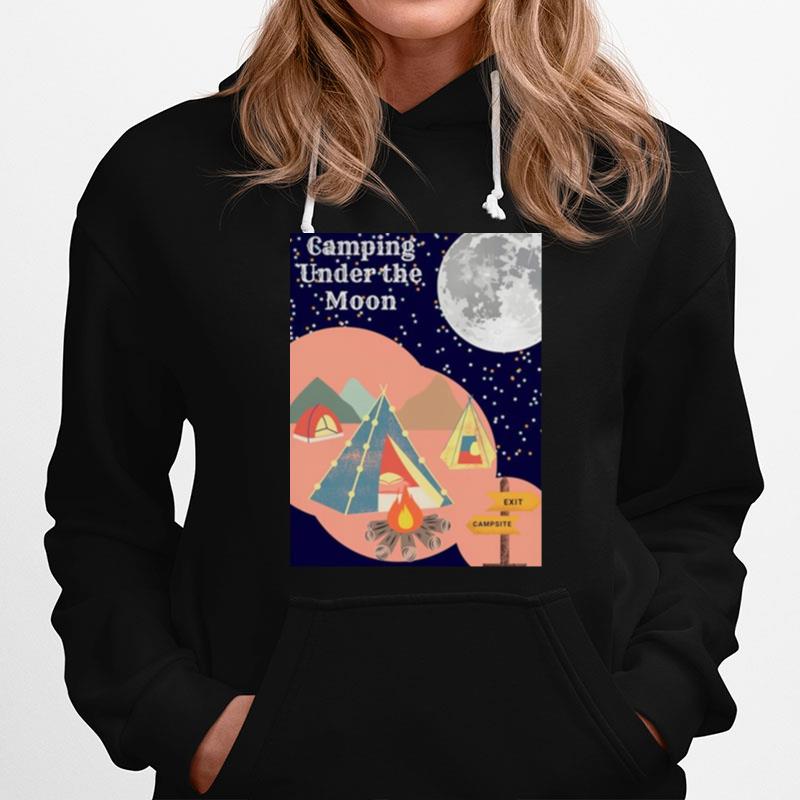 Camping Under The Moon Hoodie