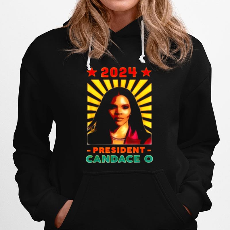 Candace Owens For Republican Party President 2024 Retro Hoodie