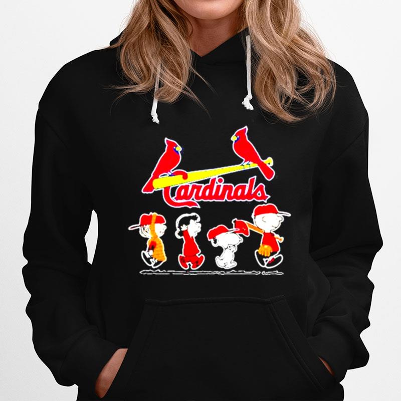 Cardinals Football Snoopy Charlie And Friends Hoodie