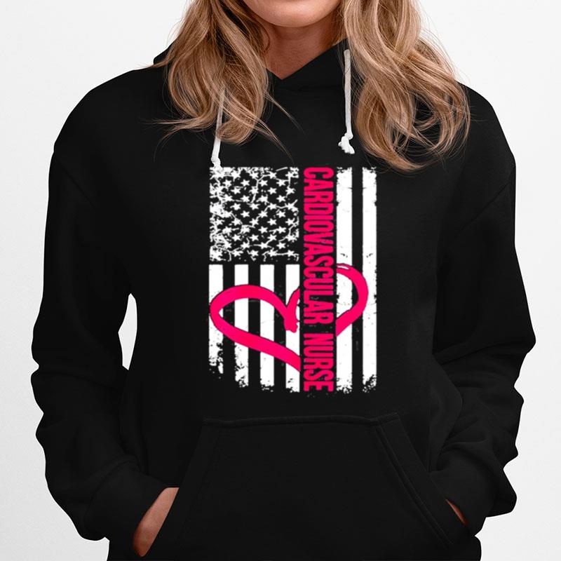 Cardiovascular Nurse Flag Hoodie