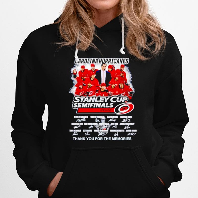 Carolina Hurricanes Stanley Cup Semifinals 2022 Thank You For The Memories Signatures Hoodie