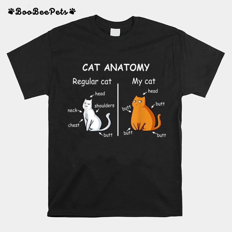 Cat Anatomy Kittlen Lover Funny Science Teacher T-Shirt