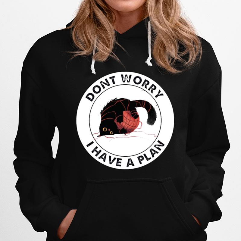 Cat And Yarn Dont Worry I Have A Plan Hoodie