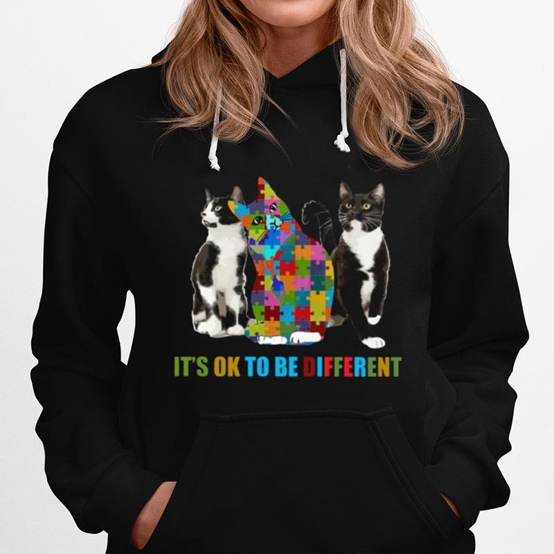 Cat Autism It'S Ok To Be Different Hoodie