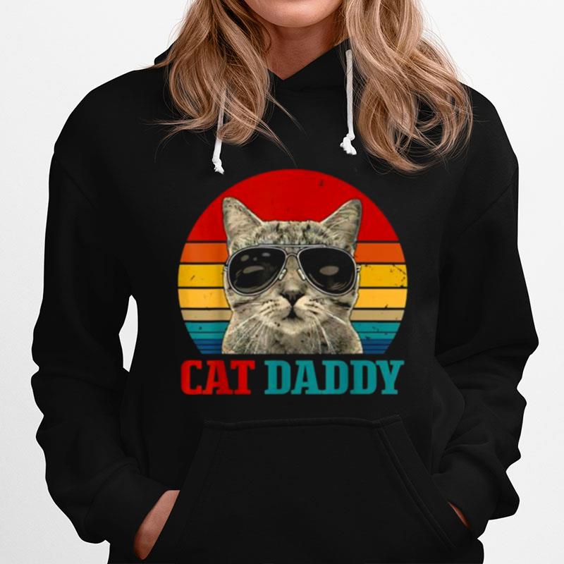 Cat Daddy Cat Father Husband Vintage Hoodie