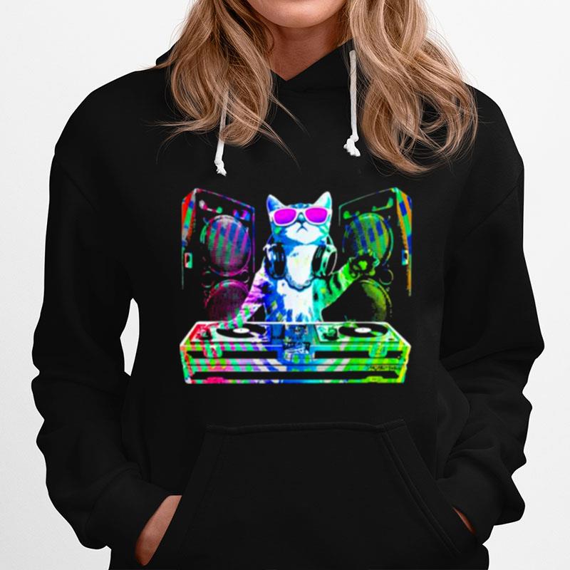 Cat Dj Music Hoodie