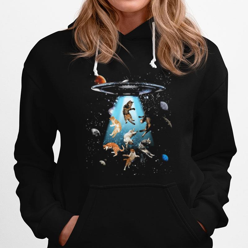 Cat Galaxy Cat Ufo Hoodie