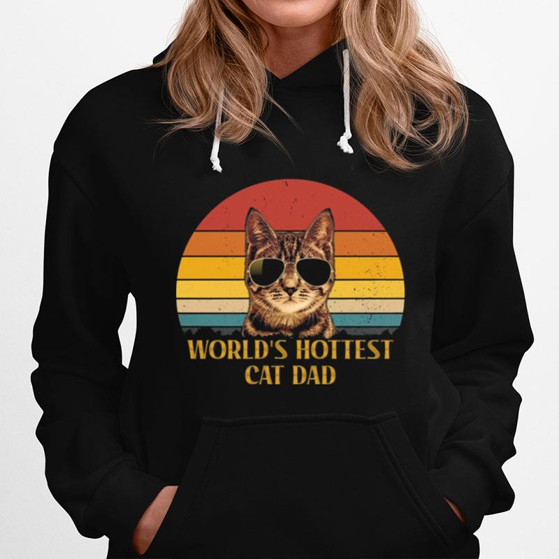 Cat Worlds Hottest Cat Dad Vintage Hoodie