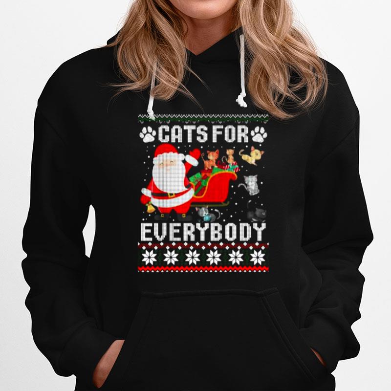 Cats For Everybody Ugly Christmas Hoodie