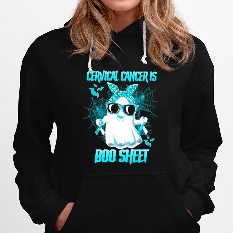 Cervical Cancer Is Boo Sheet Happy Halloween Hoodie