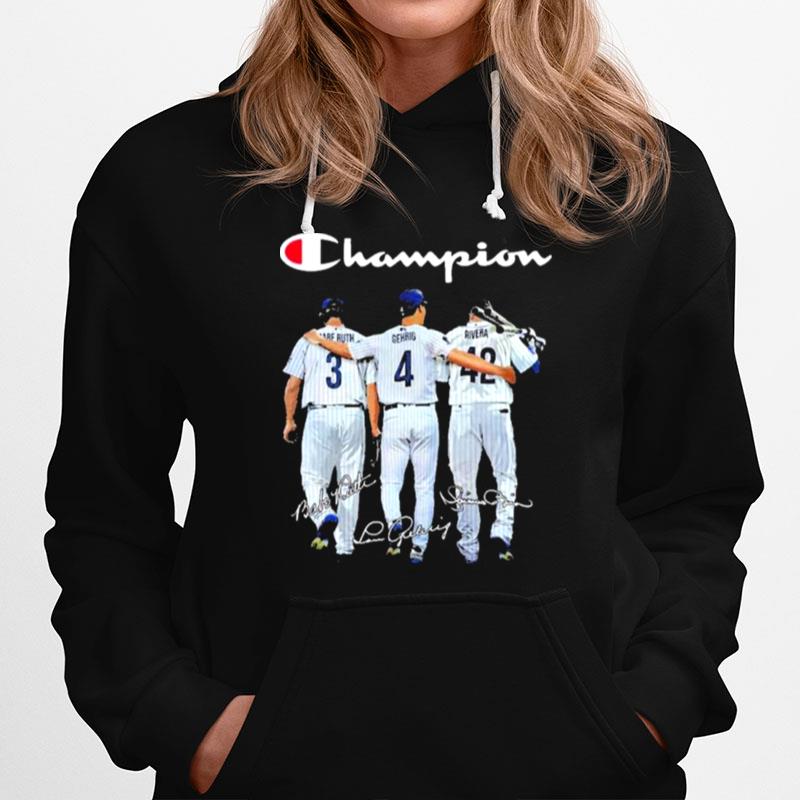 Champion Babe Ruth And Gehrig And Rivera Hoodie