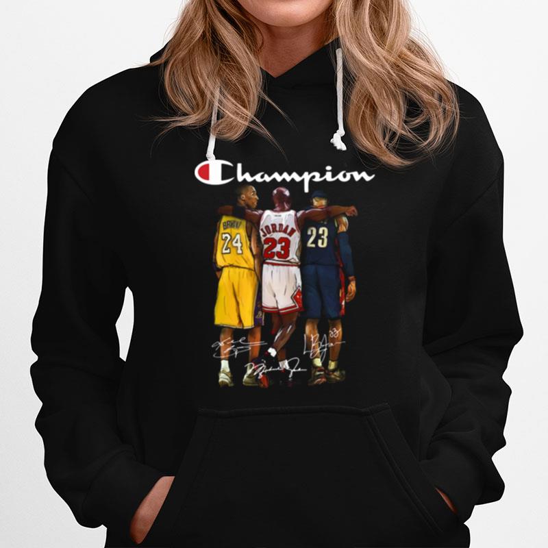 Champion Michael Jordan Kobe Bryant Lebron James Hoodie