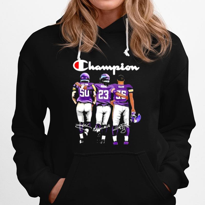 Champion Minnesota Vikings Football Signature Barr Hoodie