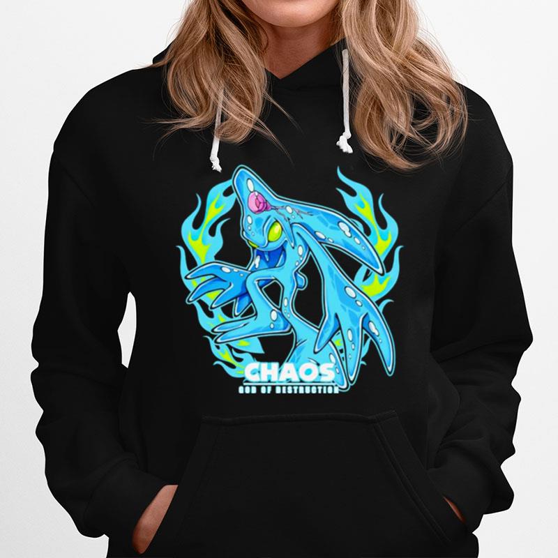 Chaos God Of Destruction Drip Flame Hoodie