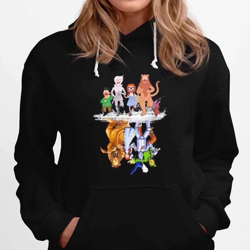 Characters Cartoon Water Reflection Hoodie