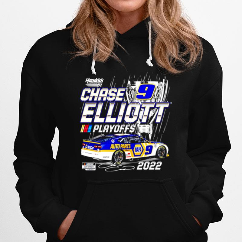 Chase Elliott Hendrick Motorsports Team Collection Black 2022 Nascar Cup Series Playoffs Napa Hoodie