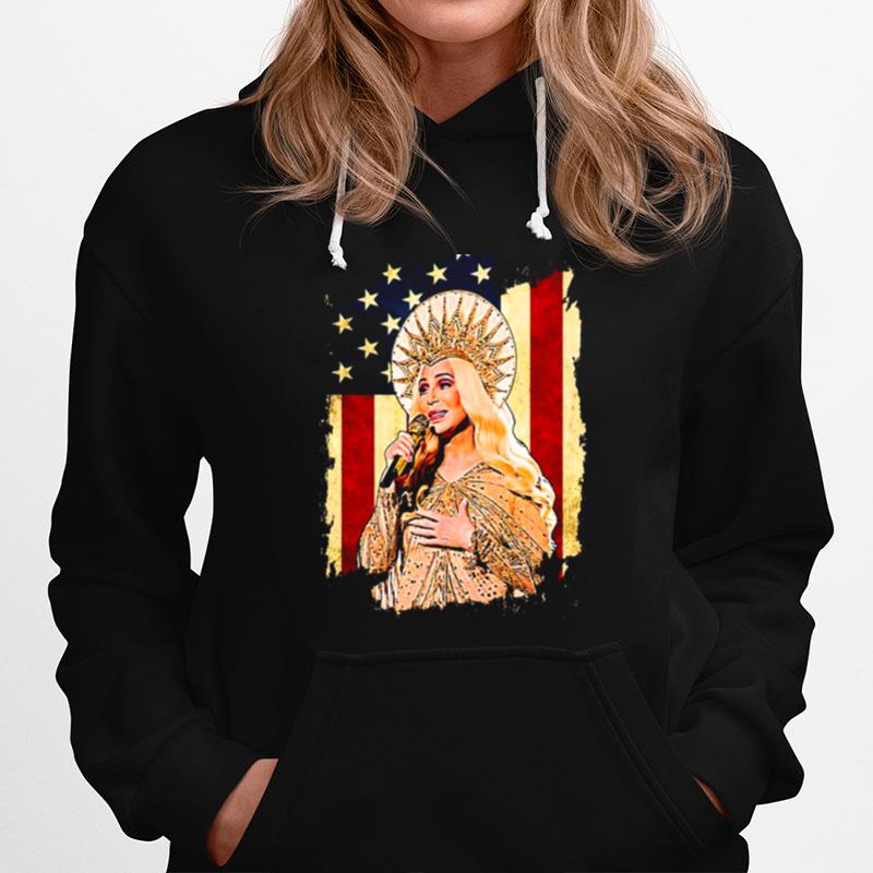Cher Legends Music Retro Flag American For Fans Hoodie