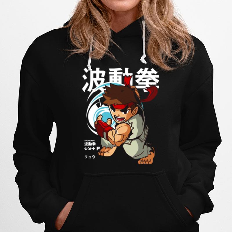Chibi Street Fighter Ryu Hadouken Hoodie