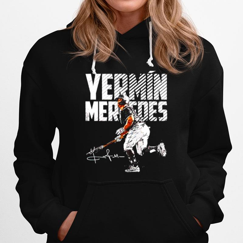 Chicago Baseball Yermin Mercedes Bold Signature Hoodie
