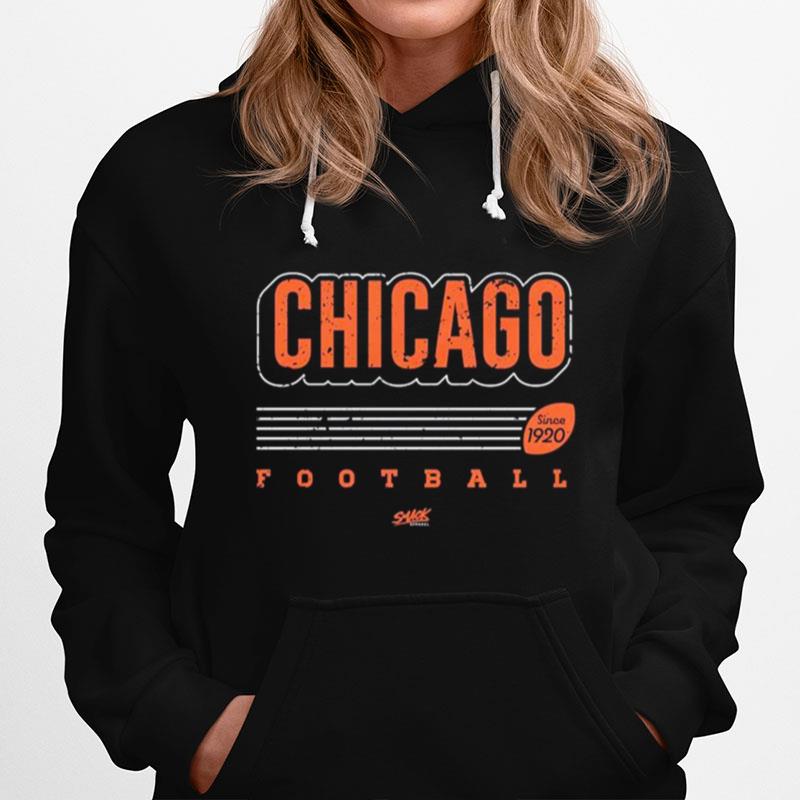 Chicago Football Fans Vintage Hoodie