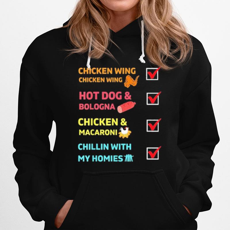 Chicken Wing Chicken Wing Hot Dog And Bologna Toddler Hoodie