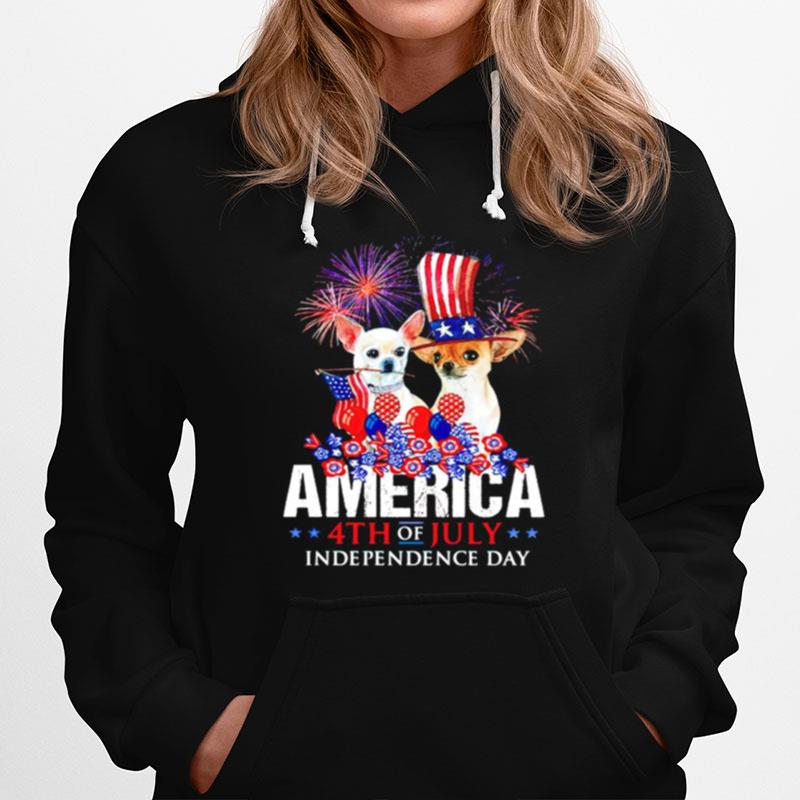 Chihuahua America 4Th July Independence Day Hoodie