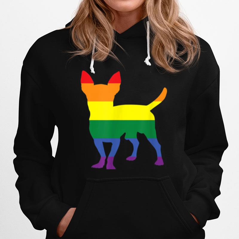 Chihuahua Dog Parent Lgbt Pride Rainbows Gender Love Hoodie