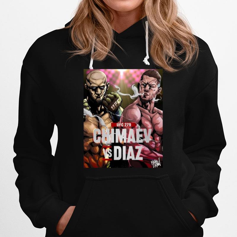 Chimaev Vs Diaz Active Anime Graphic Ufc Mma Fighter Hoodie