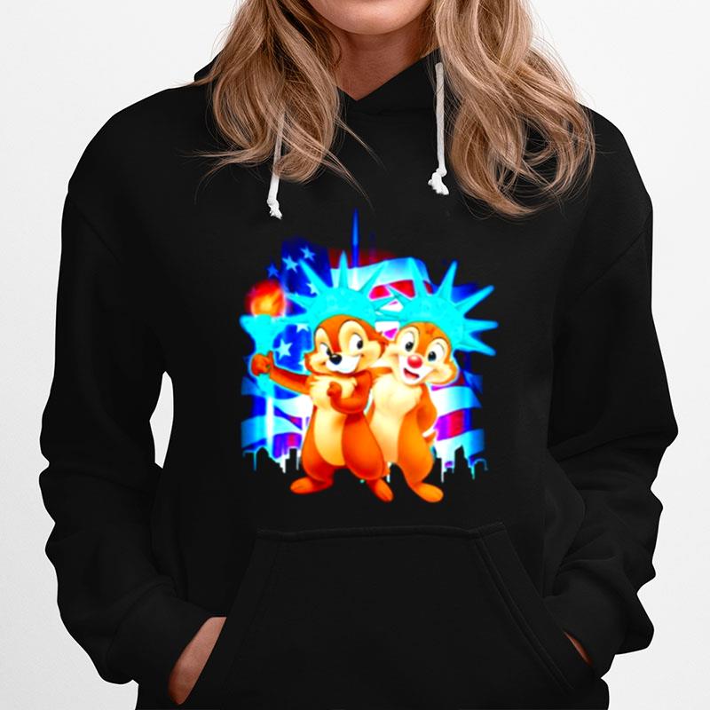 Chip And Dale 4Th Of July Independence Hoodie