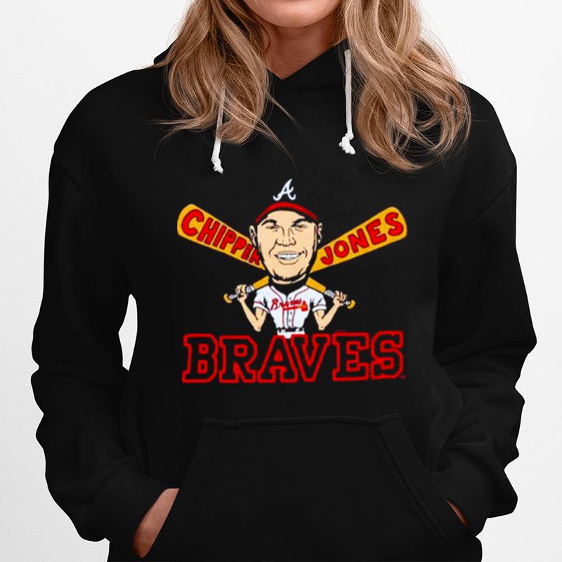 Chipper Jones Atlanta Braves Baseball Hoodie