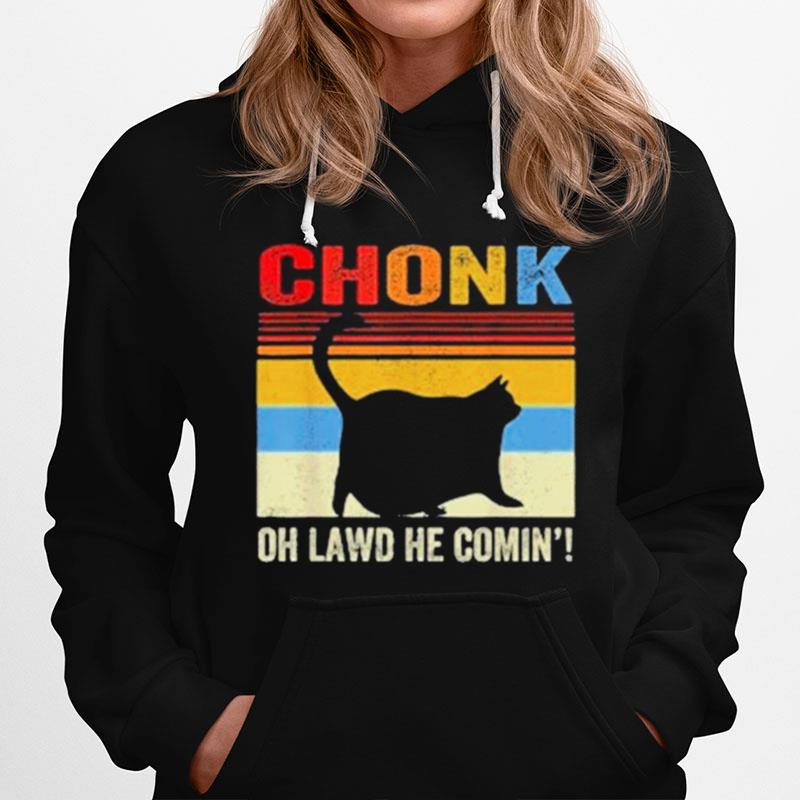 Chonk Cat Oh Lawd He Comin Vinatge T-Shirt