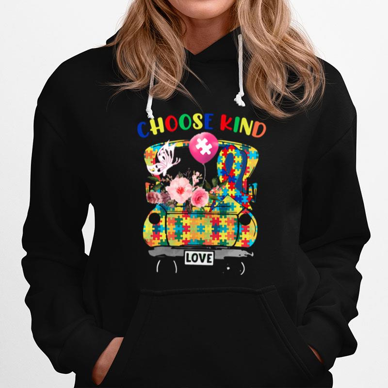 Choose Kind Love Autism Awareness Hoodie