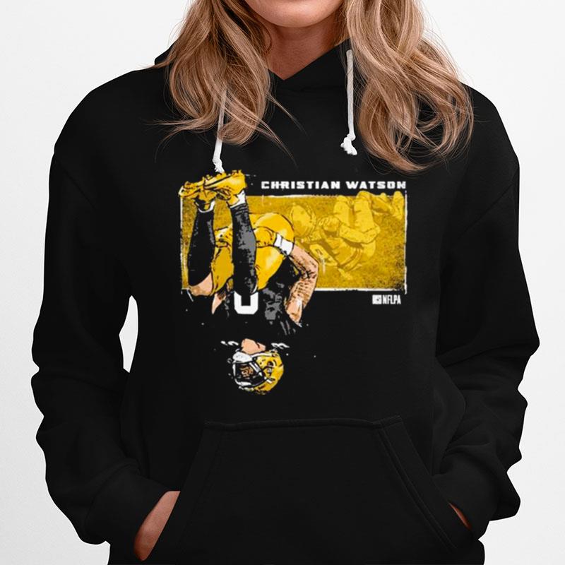 Christian Watson Green Bay Highlight Backflip Hoodie