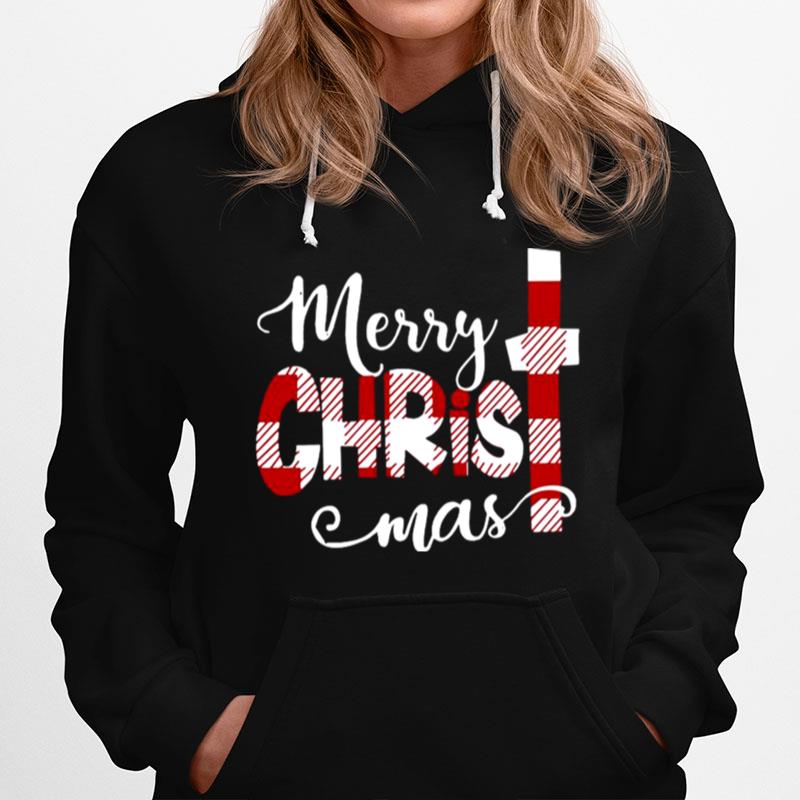 Christmas Buffalo Plaid Merry Christmas Hoodie