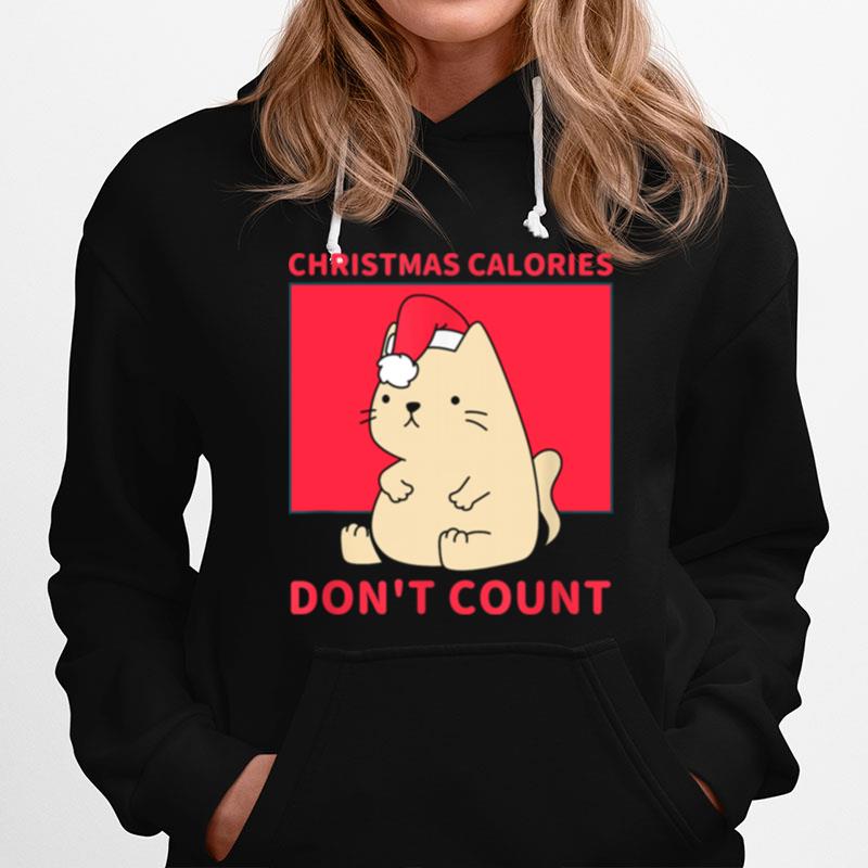 Christmas Calories Dont Count Cat Hoodie