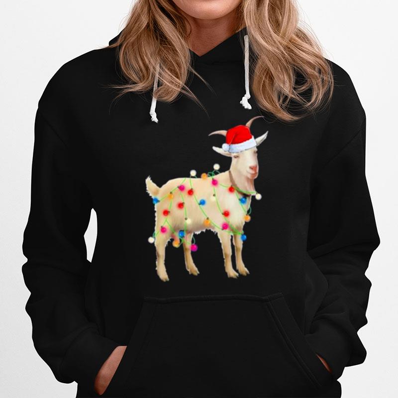 Christmas Goat Hat Holiday Funny 2022 Hoodie