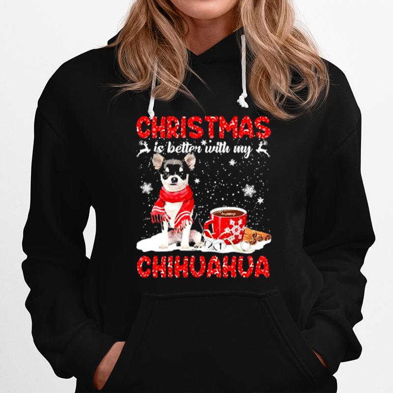 Christmas Is Better With My Black Chihuahua Dog Sweater Hoodie