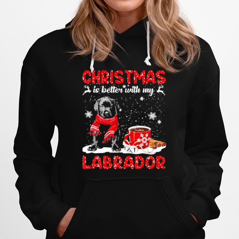 Christmas Is Better With My Black Labrador Pup Dog Sweater Hoodie